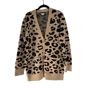 Daily Ritual Women's Animal Print Knit Sweater Size Large